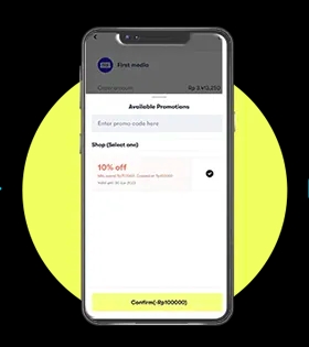<p class="p1">Gunakan voucher promo jika tersedia, voucher akan memotong tagihan secara otomatis kemudian konfirmasi pembayaran Anda</p>