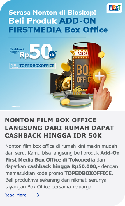 Promo - Nonton film box offce langsung dari rumah dapat cashback hingga IDR 50K.