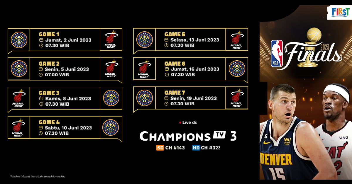 Jadwal Lengkap Final NBA 2023