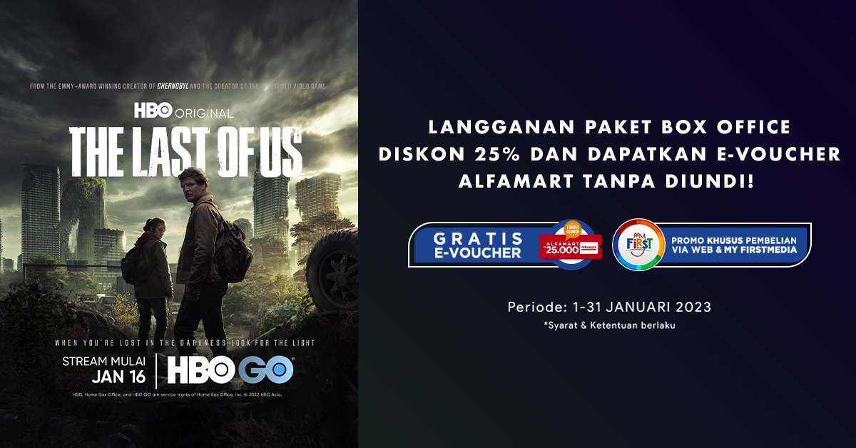 Diskon 25% Box Office Pack, Get Free HBO GO