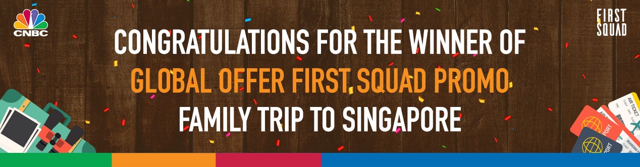 Congratulations for the Winner of Global Offer FIRST SQUAD Promo Family trip to Singapore