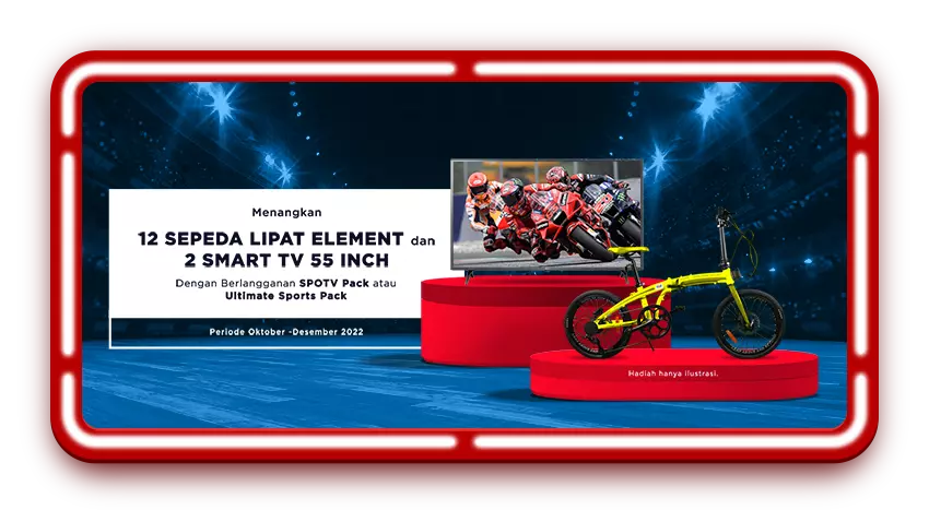 Menangkan Belasan Sepeda Element Ecosmo 8 Speed dan Smart TV 55 inch